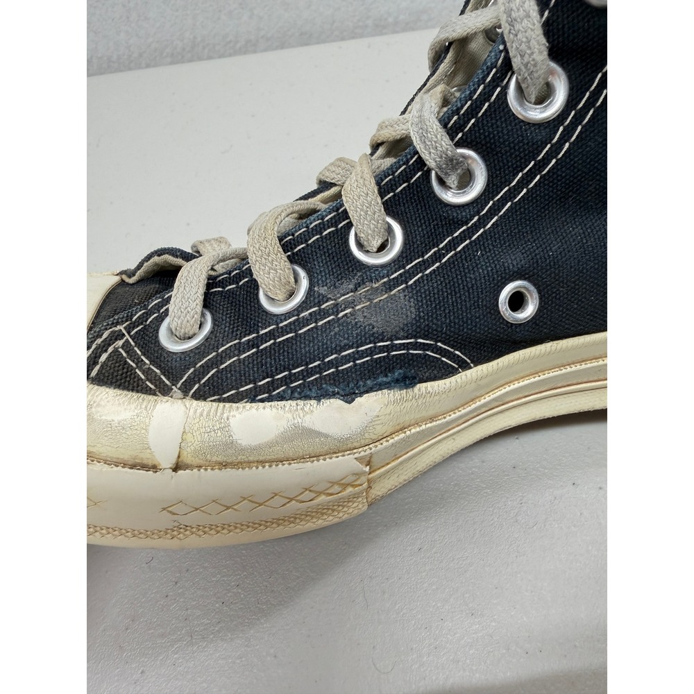 Converse x Comme des Garcons PLAY Chuck 70 High Top Black Heart Womens 7 Mens 5 - Picture 7 of 12
